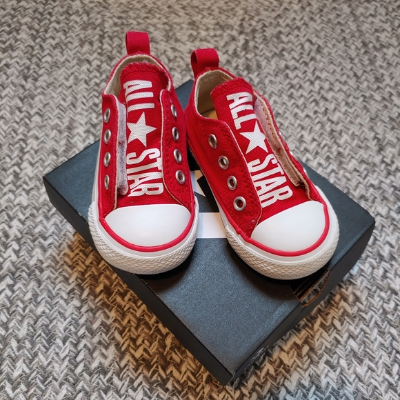 Converse Other - Converse red toddler slip ons